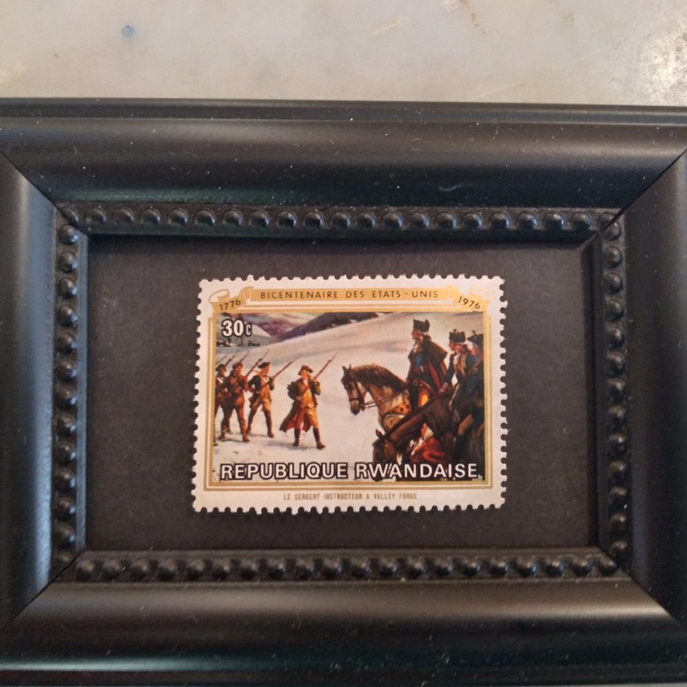 Tchotchke Stamp Art - Washington At Valley Forge